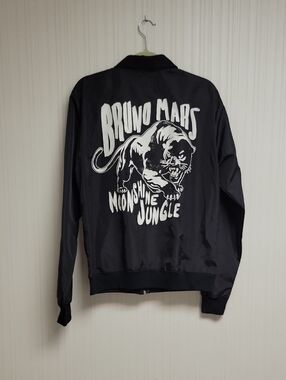 Bruno Mars Black 'Moonshine Jungle' Tour Windbreaker Medium American Apparel